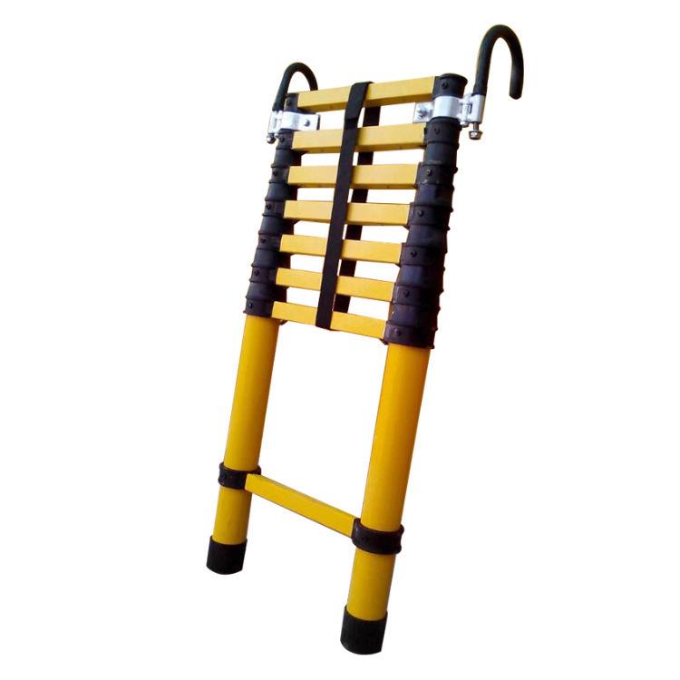 Telescopic Fiberglass Insulated Ladder for Electricians & Fishing Rod Maintenance