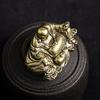 Antique Pure Brass Feng Shui Small Ornaments Town House Lucky Transfer Maitreya Buddha