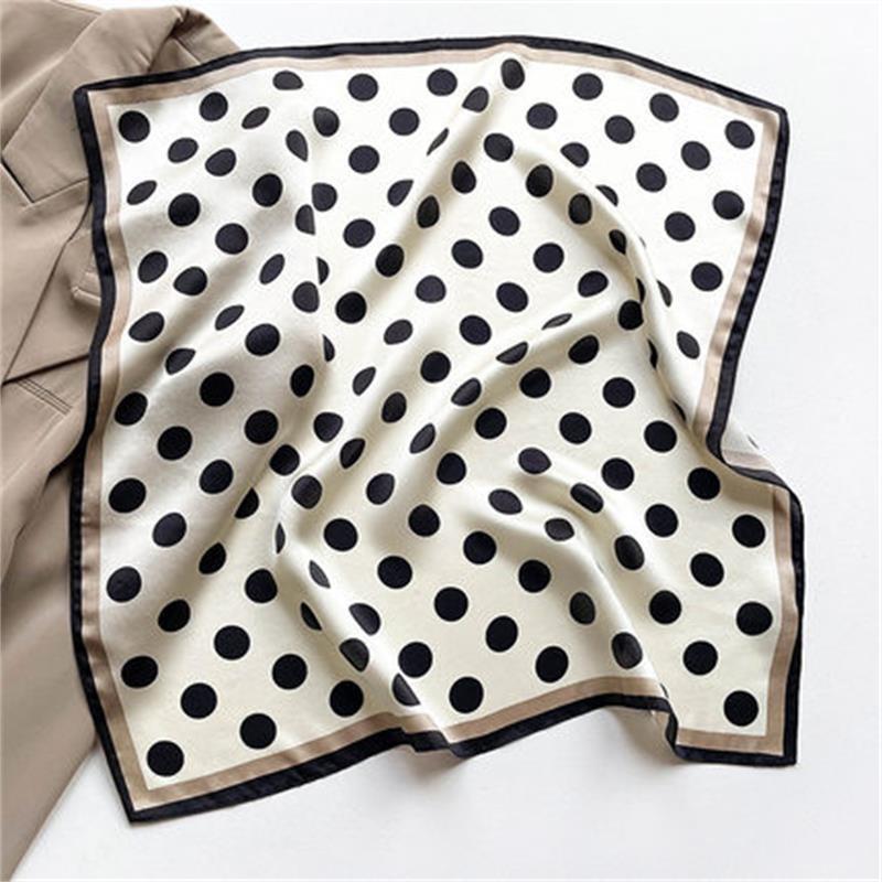 Xinhe autumn and winter new multi-color optional 71 imitation silk small square scarf, professional small silk scarf scarf ins silk scarf