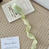 Crinkled Silk Ribbon: Floral Decorative Wrapping Tape