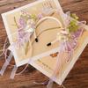 Silk Ribbon Butterfly Flowers Hairband Pearl Beads Decorative Headwear Floral Headwear  Women Wear