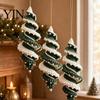 Festive Handmade Ornaments Christmas Ornament Crochet Kit, DIY Spiral Tree Starter Xmas Relaxing Crafting Hobbies Craft Kit for Holiday Home