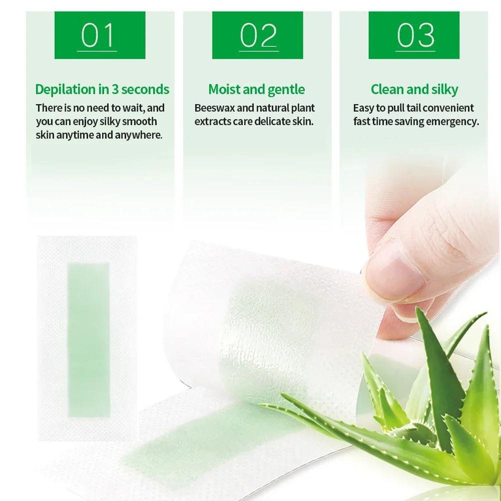 15 coli Nou Facial Vară Epilare Profesională Hârtie Ceară Autocolant Buze Față Doamnelor Mustață Nepermanent Păr Buze