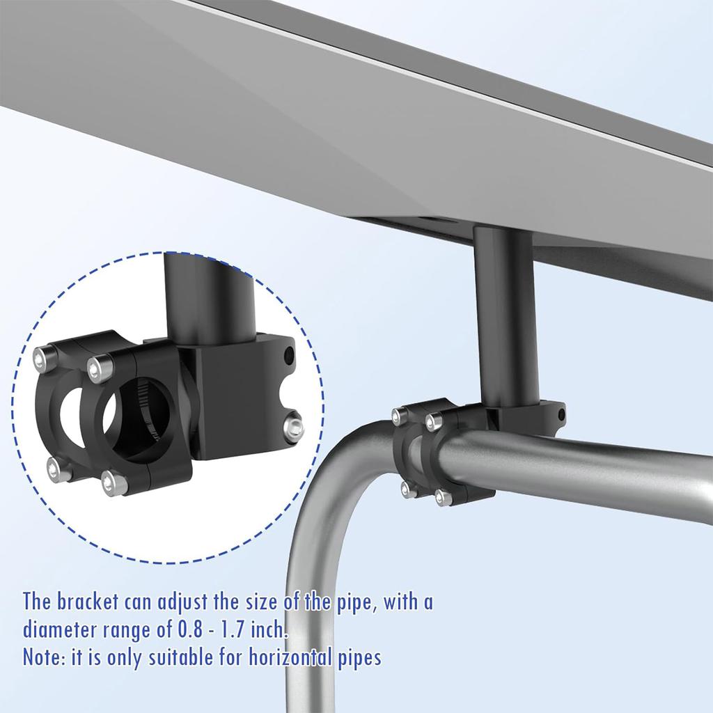 Multiangle Satellite Mast Mount Bracket Waterproof for Gen 3 Enhancing Signals Reception Outdoor Setting Stable Mounting