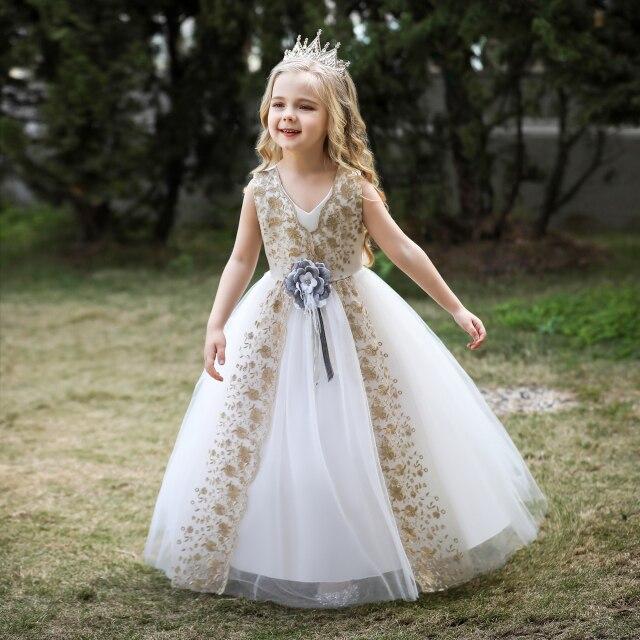 green emerald velvet dress Girls Embroidered Tulle Dress for Pageants or Holiday Photos