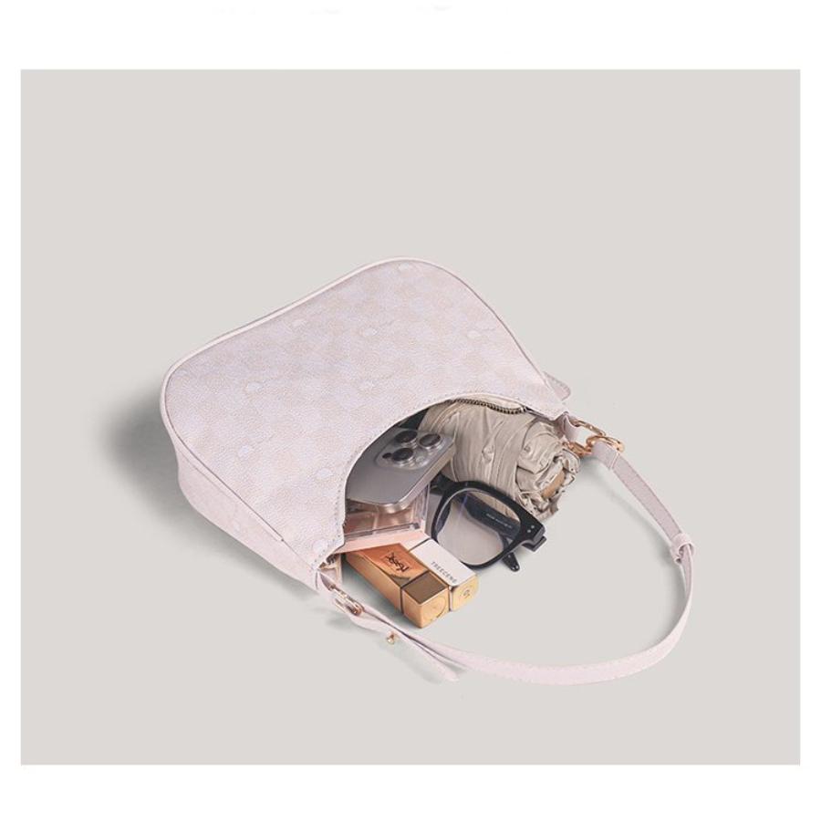 Cute KT Cat Crescent Armpit Bag Korean Chic Single Shoulder Crossbody Bag for Women