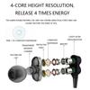 A4 Universal Wire Control Double Moving Coil Subwoofer Earphone In-ear Earplugs Headset