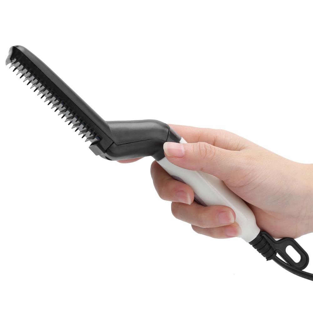 Portable Design Hair Styling Comb Brush Fast Heating Beard Comb Mustache Curler Comb  Home Use