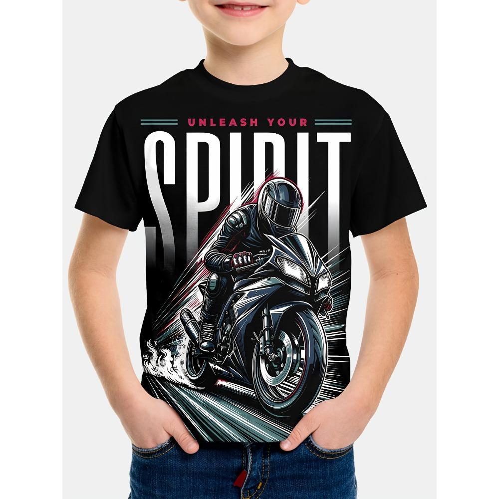 Huiteng Kinderkleding Jongens T-shirt Korte Mouw Stijlvol Auto Racen Grafisch T-shirts Kinderen Zomerkleding Casual Streetwear Jongens Kleding 100
