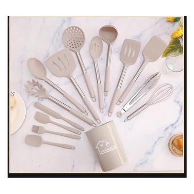 ZISIZ 15-Piece Silicone Kitchen Utensil Set