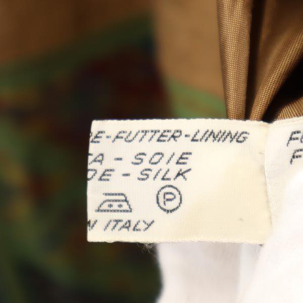 Herno Made In Italy Long Sleeve Wool Coat Brown Women Used