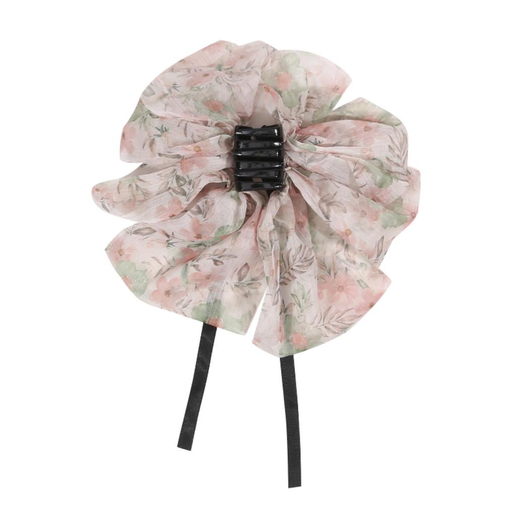 Elegant Women Bow Hair Claw Bowknot Clips Stain Barrettes Hairpin Women Ponytail Horsetail Clip Hair Bands Accessories