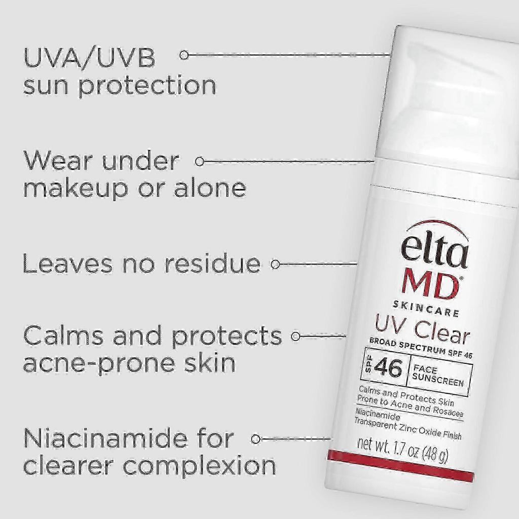 Face Sunscreen Moisturizer with Zinc Oxide (white), Daily Face Moisturizer with SPF, Sunscreen, SPF 40/46