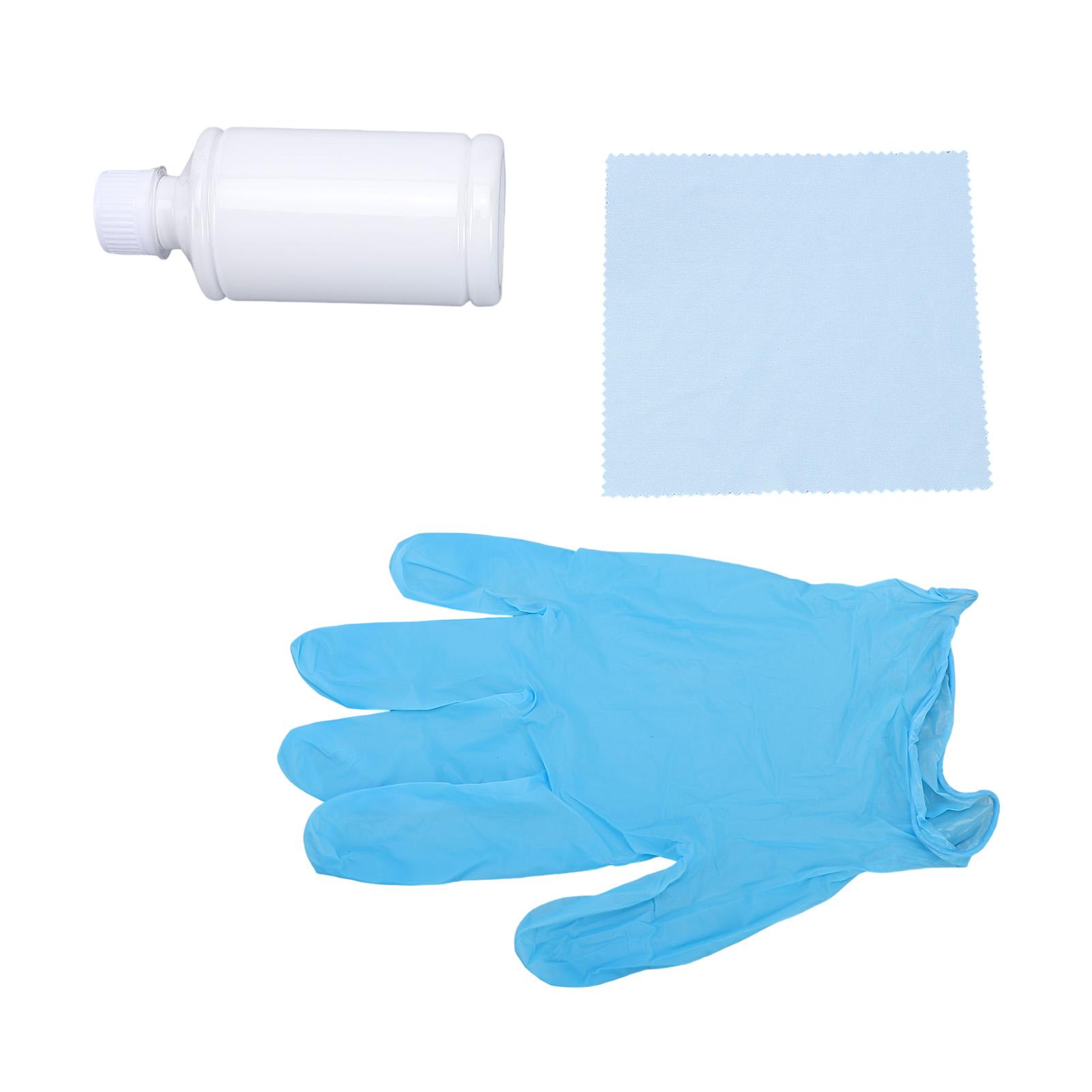 360g Revêtement Protecteur pour Bijoux Liquide de Polissage pour Métal Protecteur contre le Ternissement avec Gants Chiffons de Nettoyage