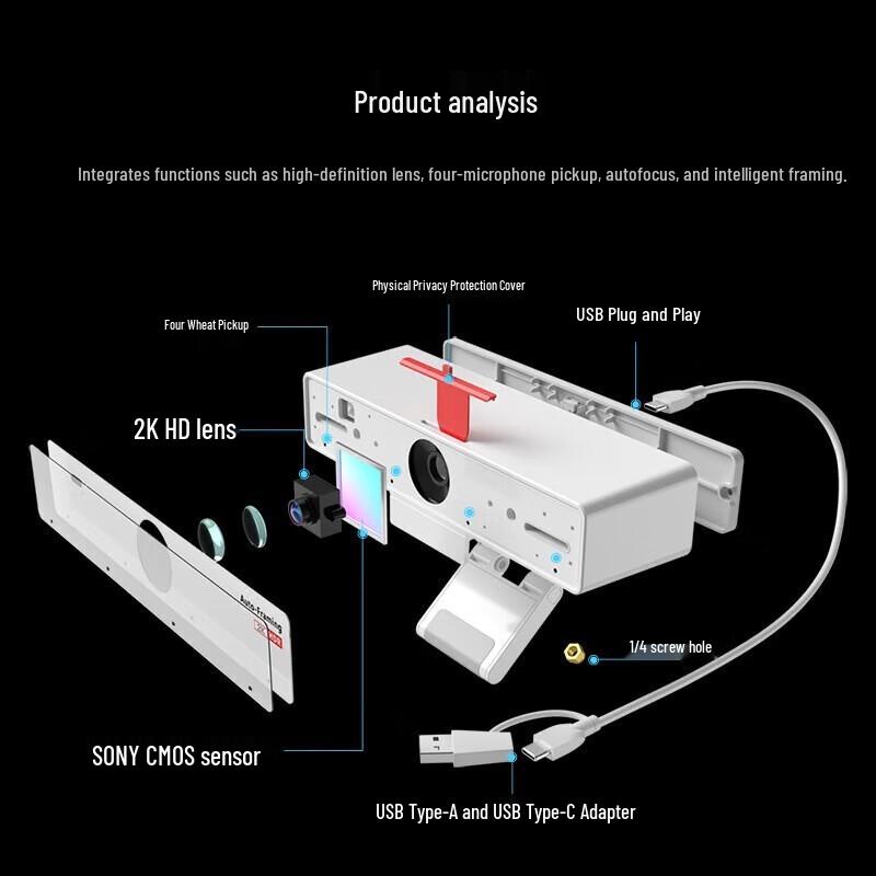 Hamedal HD Conference Camera & Wireless Bluetooth Mic Solution (CN version)