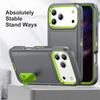 Heavy Duty Armor Shockproof Protection Stand Phone Case for IPhone 17 Air 16E 15 14 Plus 13 12 11 Pro Max Kickstand Cover