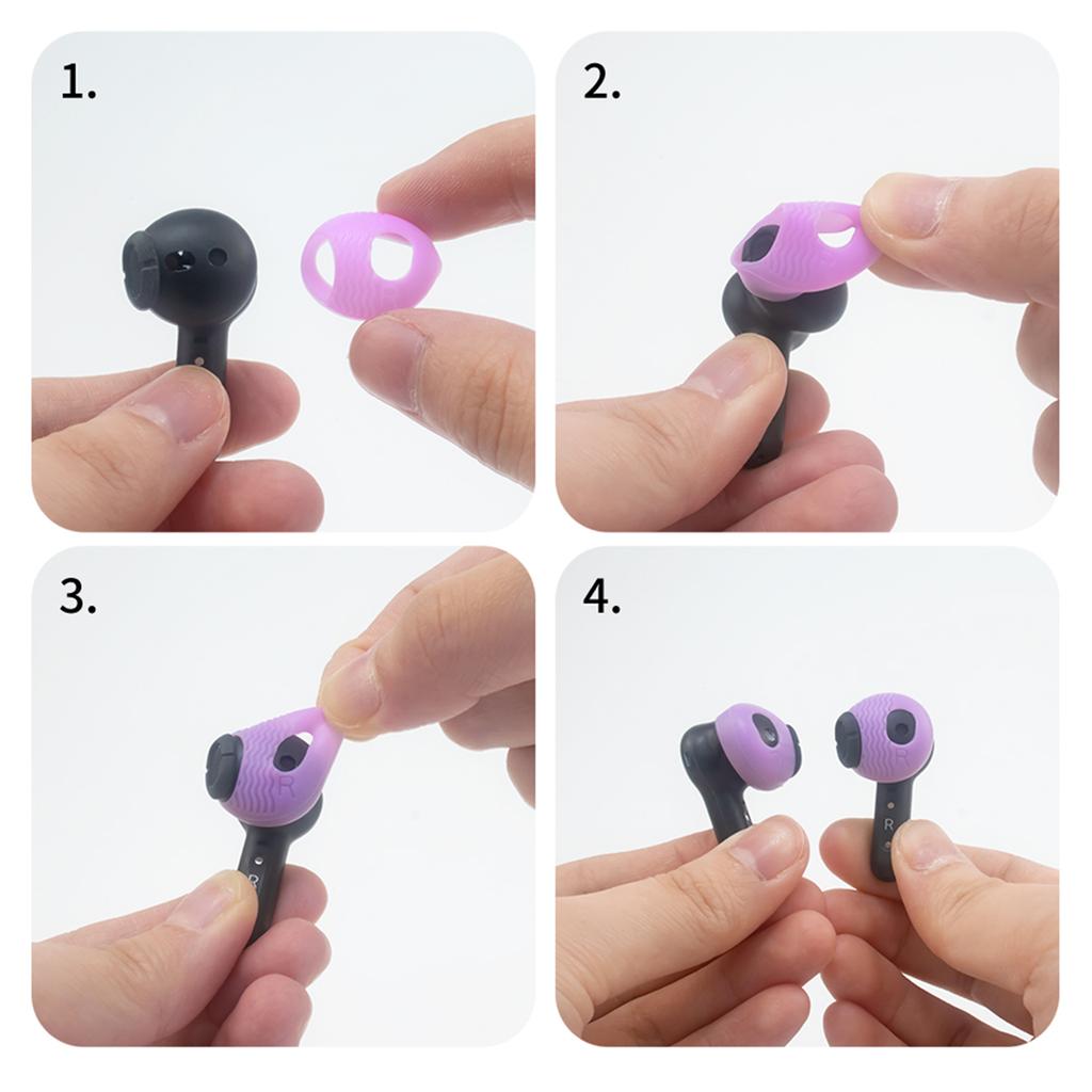 Øreproppdeksel for EchoBuds 2023 Komfortable ørepropper Pad Sklisikker øreplugg Silikon In-Ear Ørepropp Ørepropp Pluggdekselhette