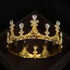 Shiny Queen Crown Rhinestone Princess Tiara Temperament Baroque Crown  Coming-of-age Ceremony