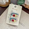 Wool Felt Cartoon Bread Slices Biscuits BB Clip Cute Bangs Side Clip Hairpin Funny Hair Clip Children's Hair Accessories