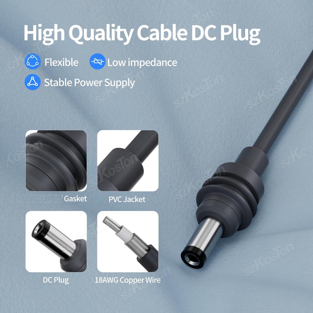 1m/1m/1m for Starlink Mini DC Charging Power Cable Cigaretter Adapter Power Cable Plug and Play Waterproof Accessories