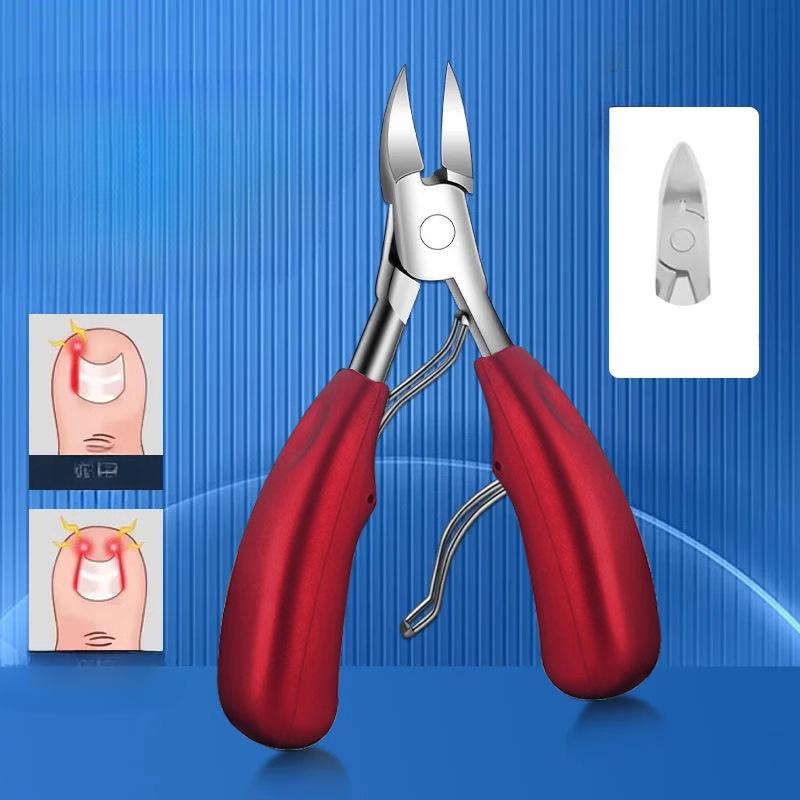 

Кусачки для ногтей Клещи с клювом орла Специальный инструмент для ногтевых пазух и стрижки ногтей на ногах. Одиночный человек Заостренный клюв Косой срез красный