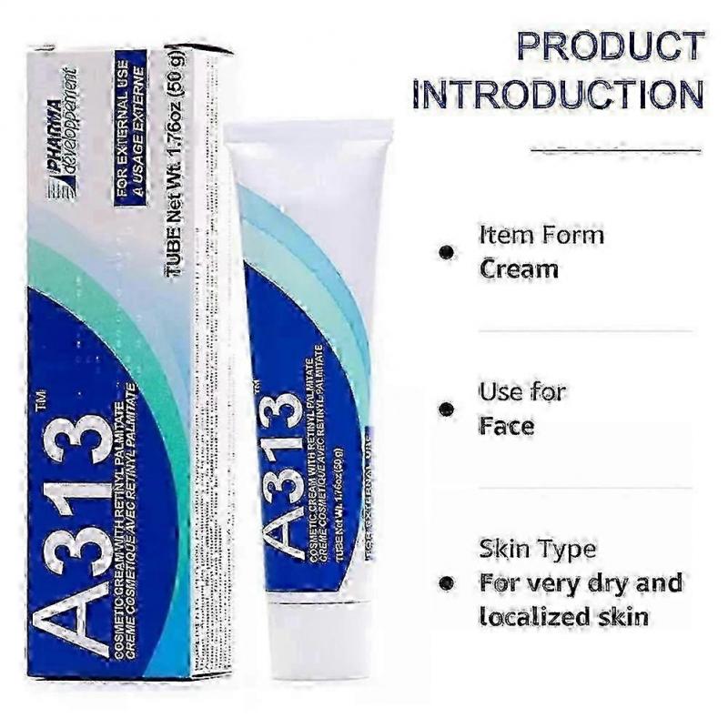 3 STÜCK A-313 Vitamin A Retinol Creme A~313 Retinol Anti-Aging Creme für das Gesicht, reduziert Poren & Falten, behandelt Akne & dunkle Flecken