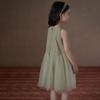 Hacikis Girls' Green Holiday Sleeveless Dress