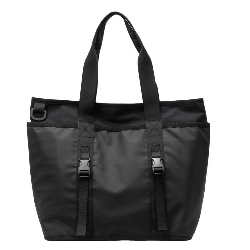 

Large capacity casual handbag women s lightweight and simple sports style messenger bag outdoor commuting travel portable shoulder bag one size fits all чорний