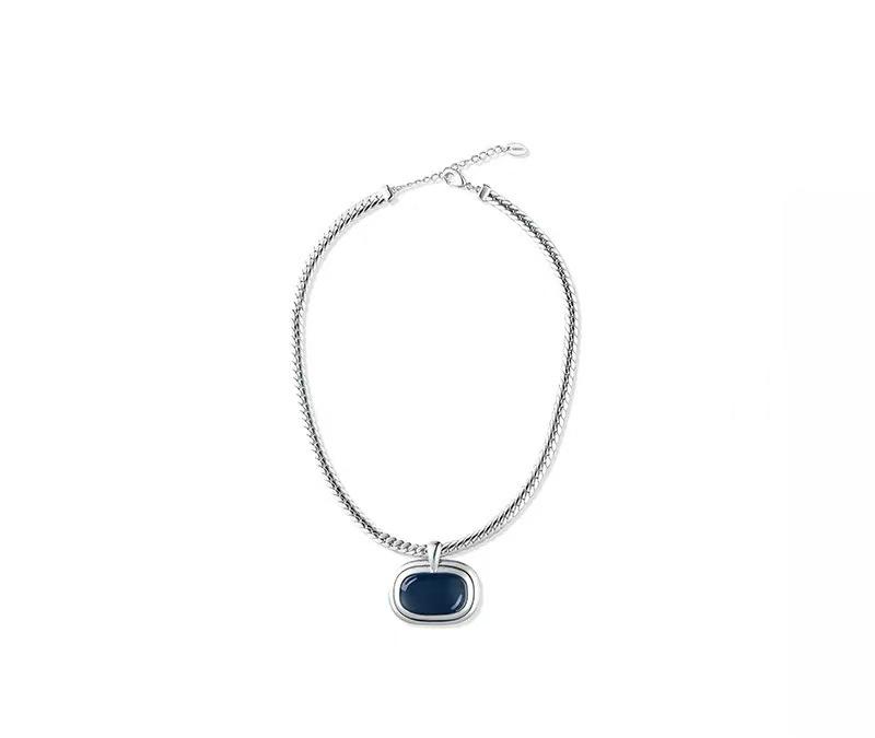 

Новое ожерелье-подвеска из жидкой эмали - Женский оригинальный дизайн, Изысканная роскошная цепочка для ключиц для осени/зимы.