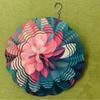 Vibrant Lotus Flower Wind Chime with 360 Rotation Colorful Metal Art Decor for Garden Balcony All Seasons Gift No Battery Needed