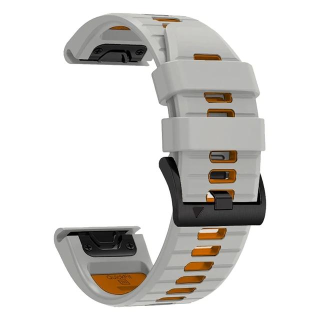 22 26MM Silicone WatchBand Strap For Garmin Fenix 7 7X 6X 6 Pro 5 5X Plus Epix Gen2 Enduro 2 WristStrap QuickFit Release Bracele