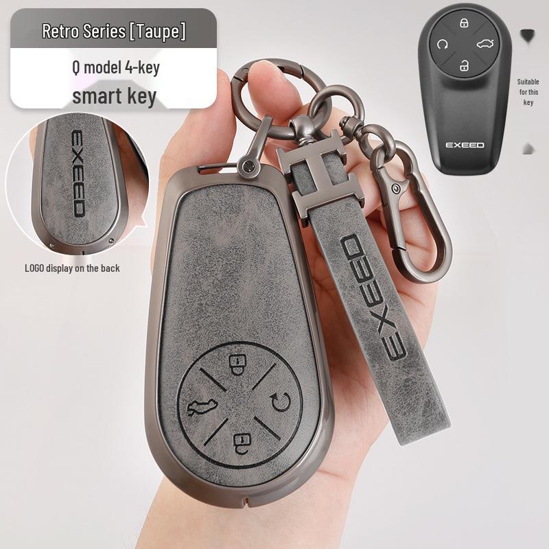 Zinc Alloy Key Protection Shell with Hanging Buckle for Chery Exeed Sterra ET Key Fob