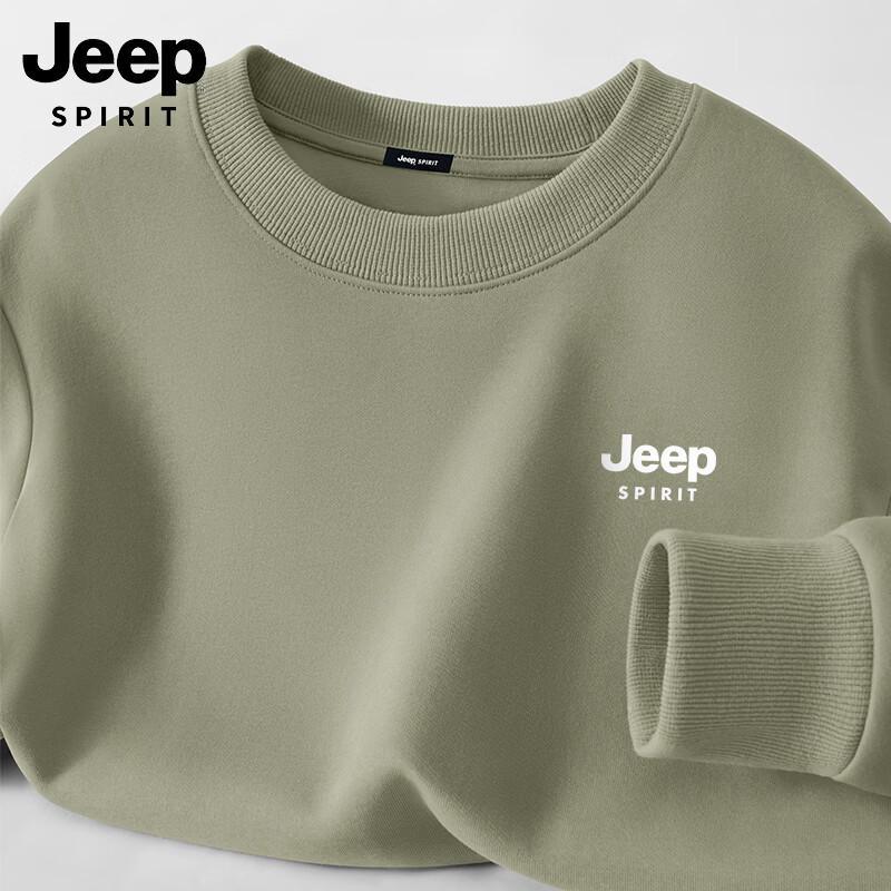 JEEP SPIRIT Men's Round Neck Long Sleeve Sweatshirt