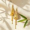 Gold Cicada Ear Hooks High-end Earrings Welcoming Spring Gold Ear Hooks Niche Design Daily Sweet Versatile Earrings