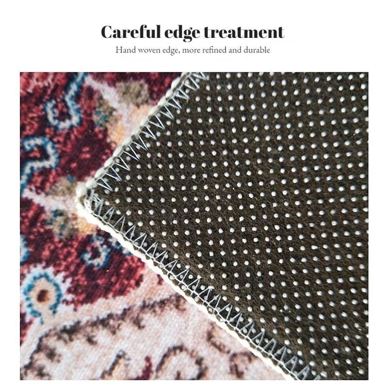 Persian Corridor Carpet Retro Decoration Home Hall Passageway Runner Rug Non-slip Stairway Carpets Customizable Luxury Aisle Mat