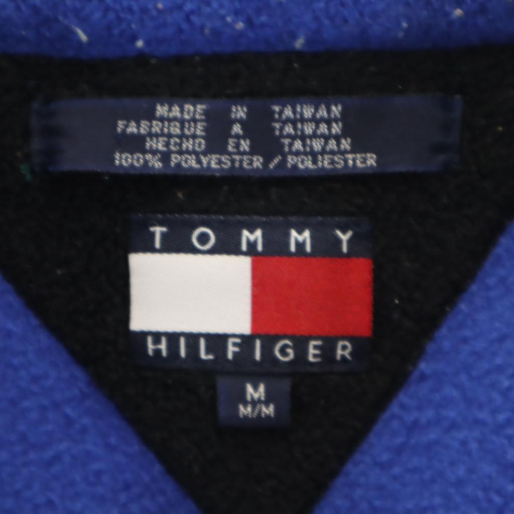 TOMMY HILFIGER 90s Old Flag Tag Long sleeve Half zip fleece Wear M blue Men's Used
