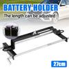 Universal Adjustable Battery Hold Down Crossbar 270mm For Car SUV Truck RV J Bolt Corrosion Resistant Battery Holder 12V