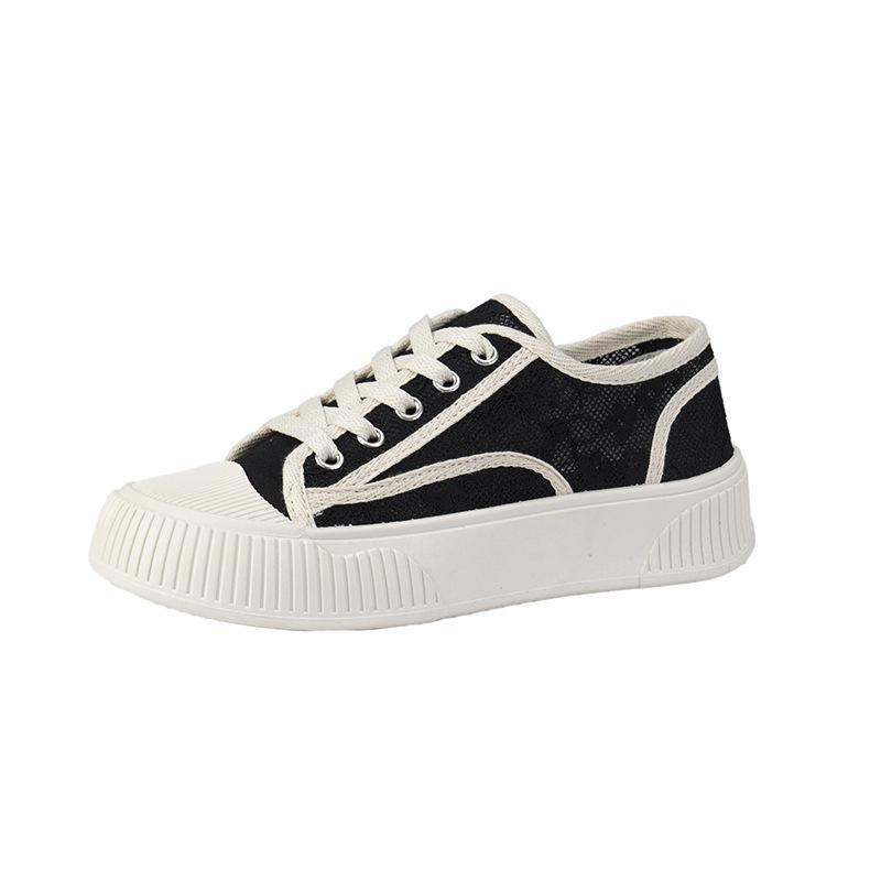 Кеды в стиле Сяосянфэн, студенческий стиль, летние, тонкие, новые модели, для студентов, высокая стоимость 35 чёрный