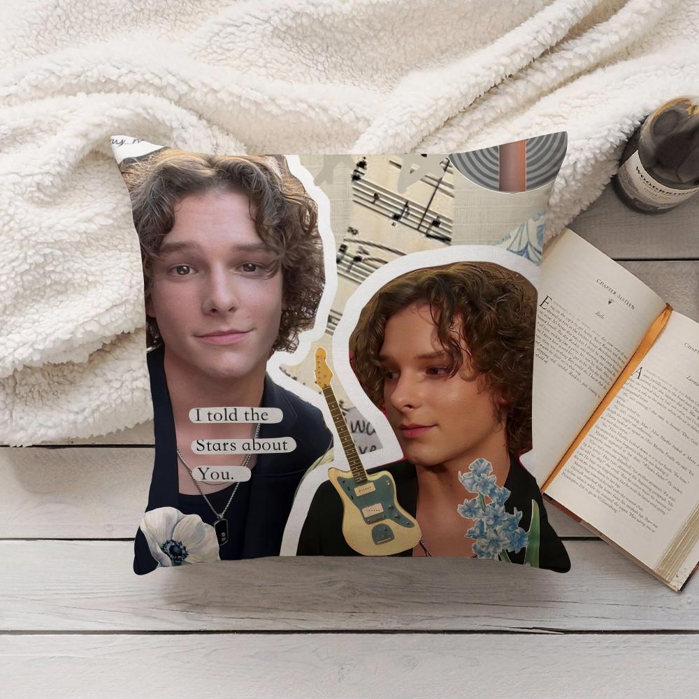 American Actor Mason Thames Collage Pillow Case Home Decoration Cushion Cover Suitable For Bedroom Car Office Sofa