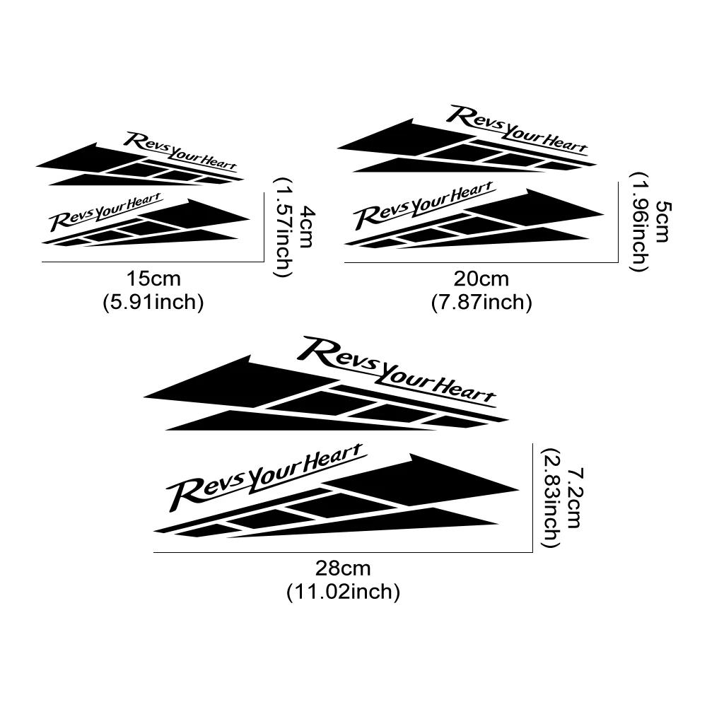 REVS YOUR HEART Motorcycle Stickers Creative Anti Scratch Vinyl Decals Motorbike Side Fairings Decoration Stickers For YAMAHA