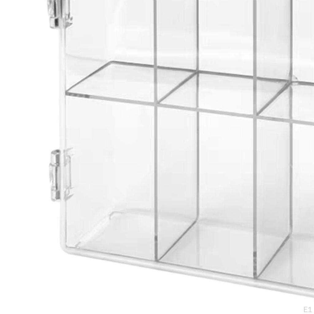Figures Display Case ,Collectible Showcase, , Doll Storage Box Organizer for Mini Toys