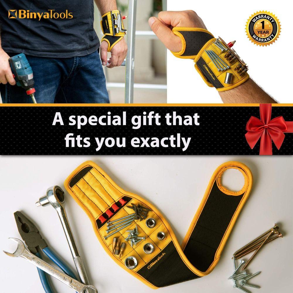 Repair Tool Wristband Toolkit Bag 9 Magnets Wrist Tool Holder Screw Holder Wristband Electrician