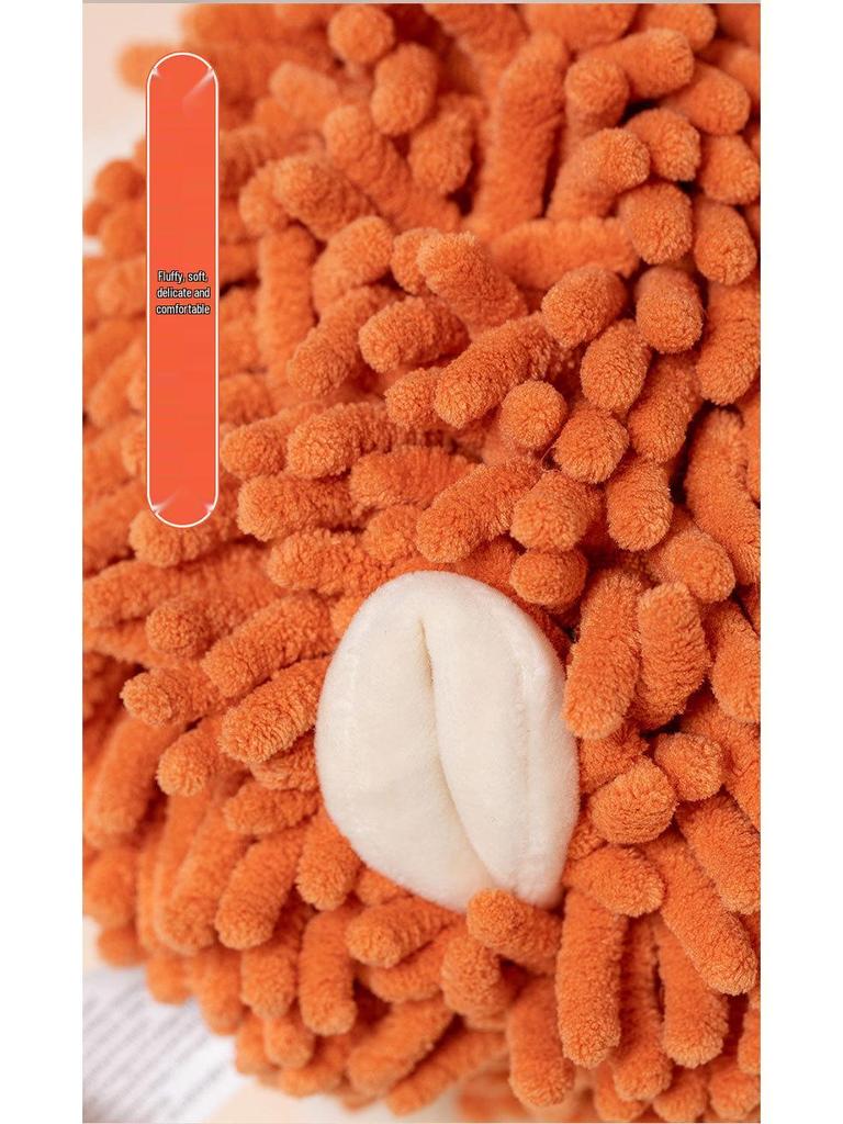 Cartoon Lamb Chenille Plush Toy & Absorbent Hand Towel