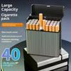 Large-capacity Cigarette Box, Flip-top Design, Can Hold 40 Cigarettes, Anti-pressure Portable Pocket Storage Box, Smoking Tool.