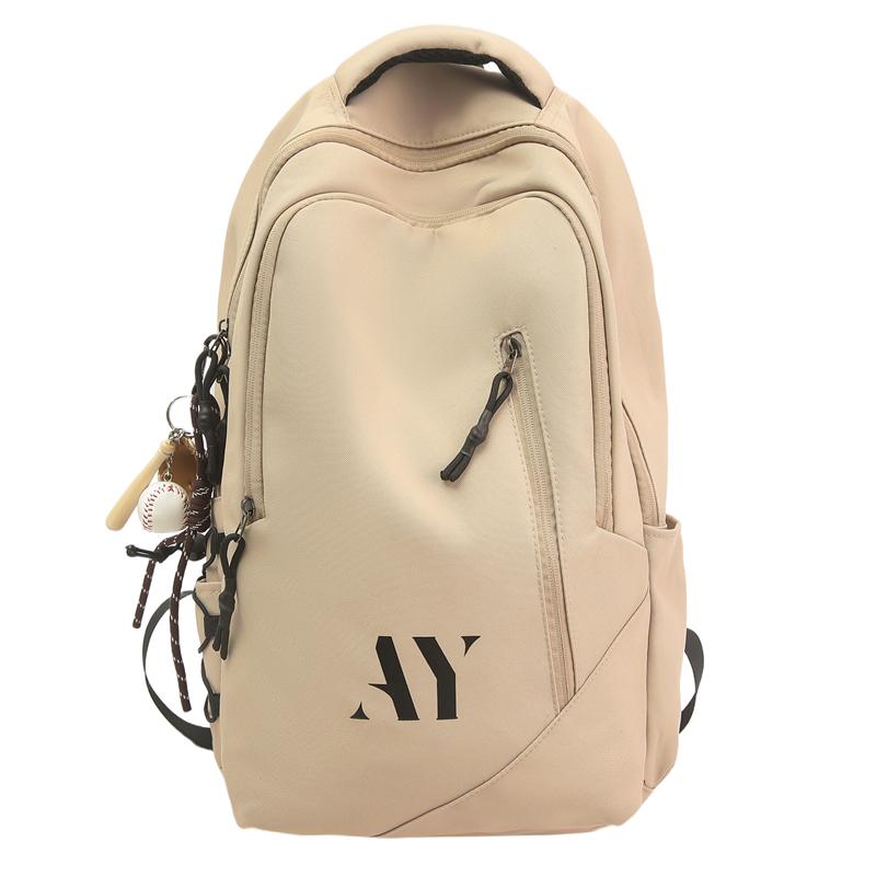 

Student Schoolbag Lightweight Travel Backpack Unisex Large Capacity Backpack хаки