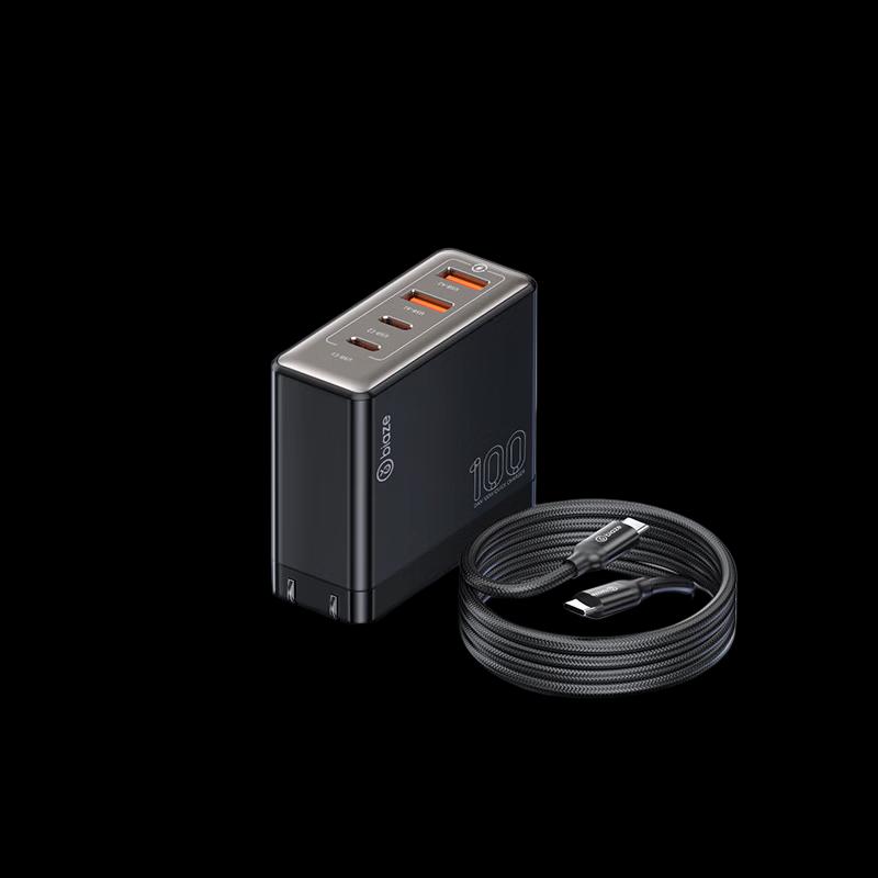 BIAZE 100W GaN Multi-Port Fast Charger Set with Cable