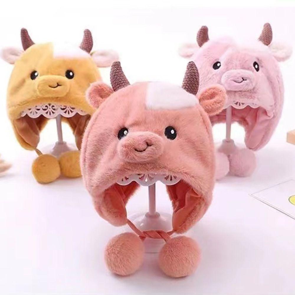 Ear Protection Winter Baby Hat Plush Baby Warm Cap Cartoon Infant Beanie Cap  Autumn/Winter