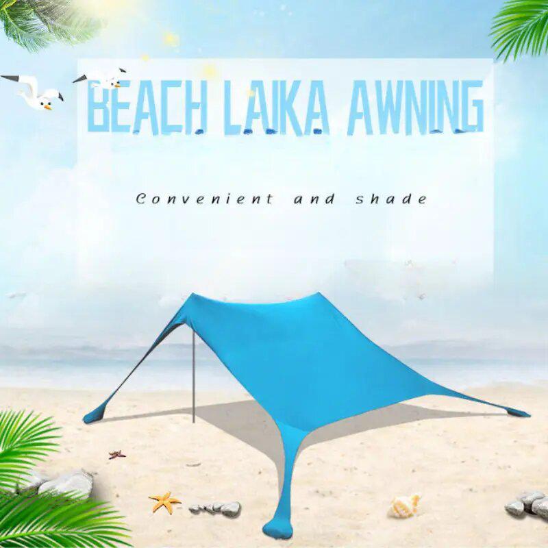 Cort de plajă Copertină portabilă pentru camping și protecție solară