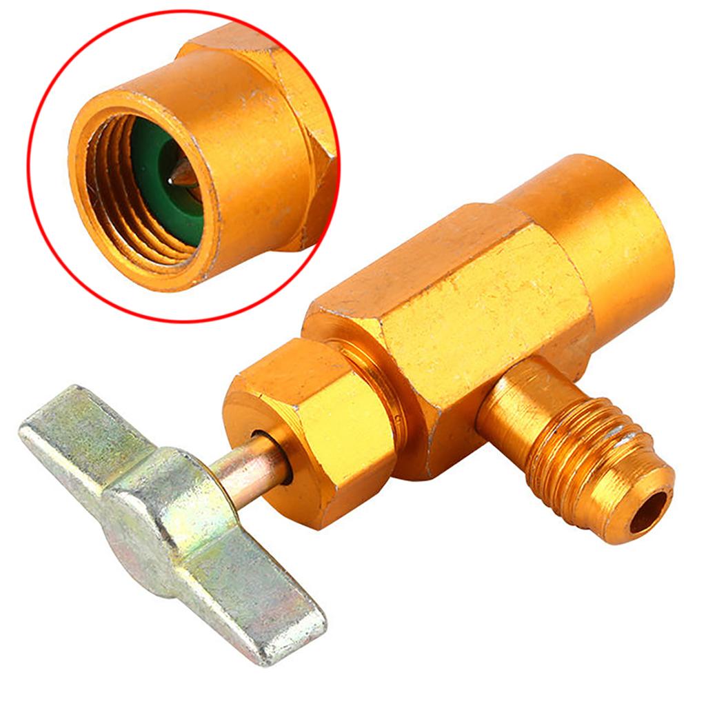 1pc AC R-134a Refrigerant Tap Can Dispensing 1/2" ACME Thread Valve M16 Thread