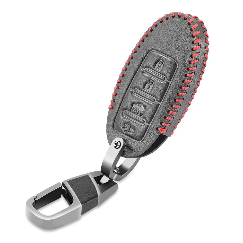 4 butoane cheie auto husă capac pentru Nissan Leaf Micra Qashqai J11 J10 X Trail T32 Versa Notă Patrol cheie capac accesorii